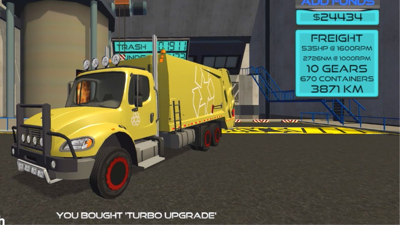 Turbo Upgraded Urban City Freight Truck ♻️🚛♻️ Trash Truck Simulator Gameplay (Android, iOS) FHD