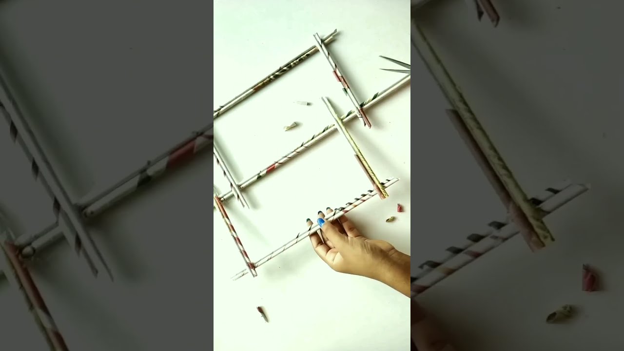 Beautiful Newspaper wall Decor idea 