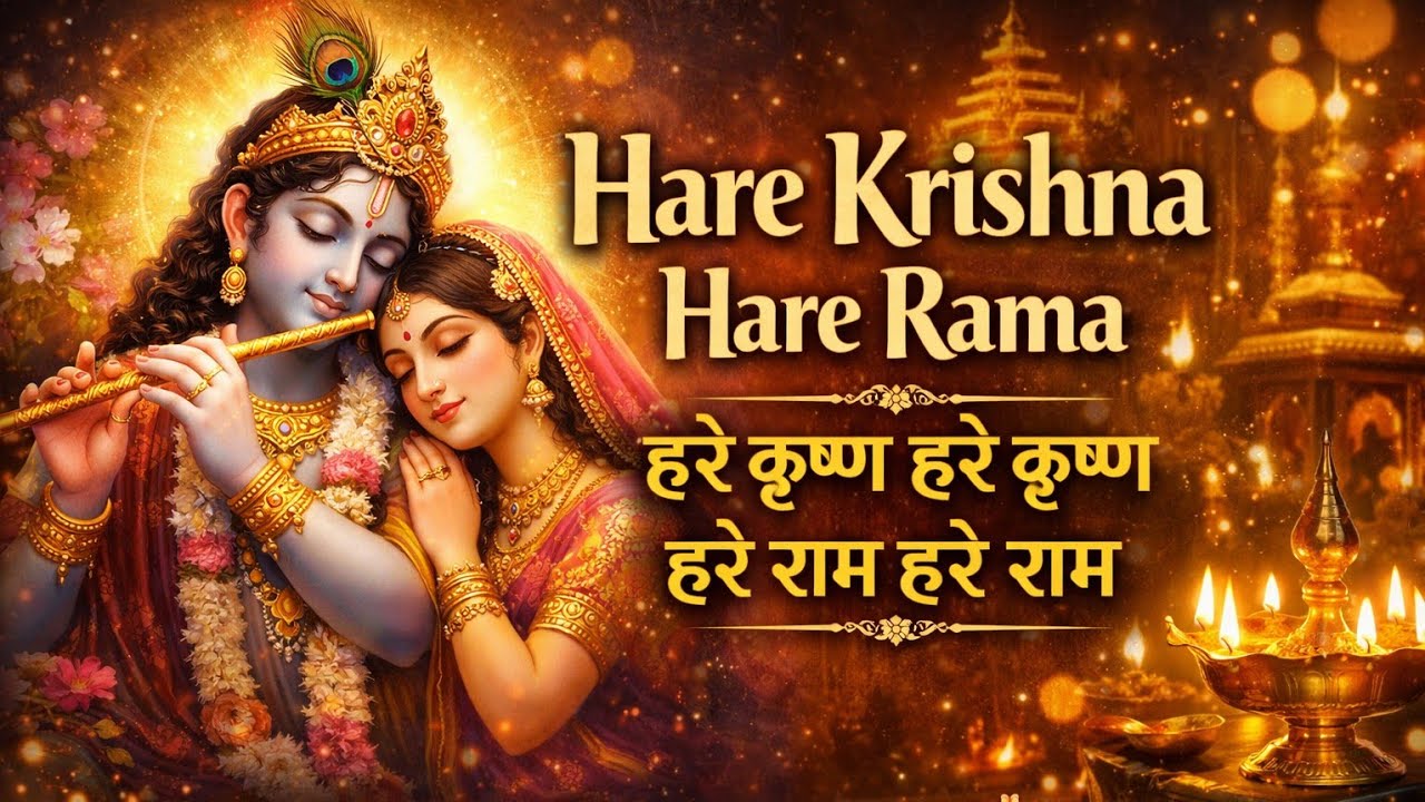Hare Rama Hare Krishna 🌸 | Divine Bhajan for Meditation & Sleep