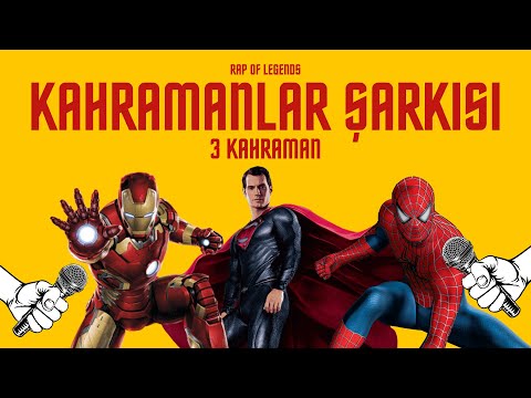 Kahramanlar Şarkısı | 3 Kahraman - Spiderman , İron Man , Superman | Türkçe Rap 2023