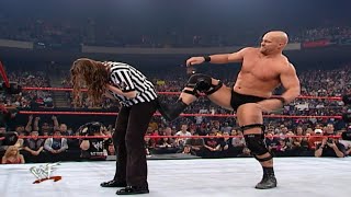 Stone Cold Vs William Regal - Stephanie As Guest Referee 112001