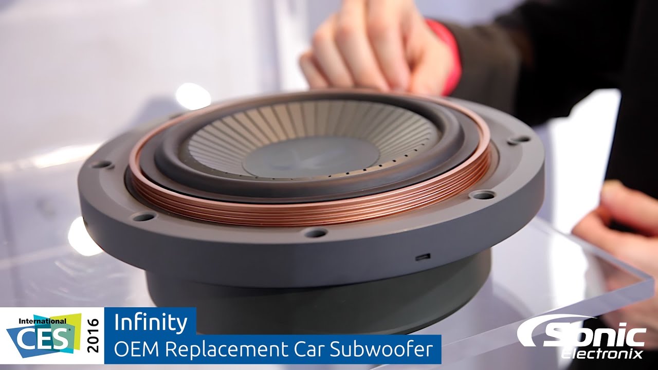 Infinity OEM Replacement Car Subwoofer w/ Adjustable Mounting Depth