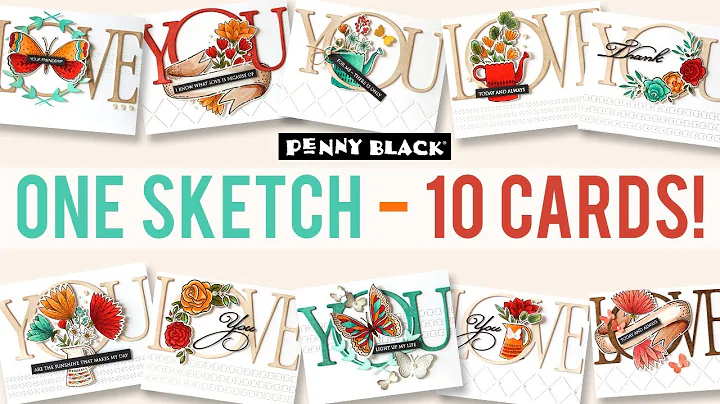 One Sketch  10 Cards  | PB&J | Penny Black and Jil...