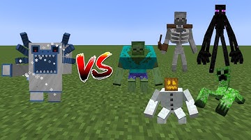 Alpha Yeti(Twilight Forest) Vs Mutant Monsters - Minecraft Mob Battle