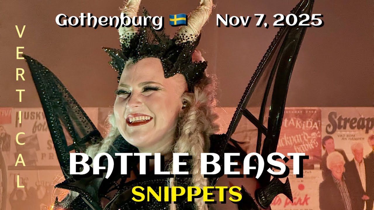 Battle Beast - Snippets @Trädgår'n, Gothenburg, Sweden 🇸🇪 November 7, 2025 LIVE