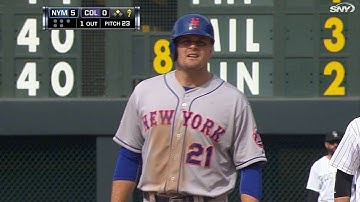 NYM@COL: Duda drives an RBI double to center field