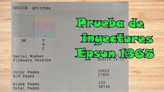 Prueba de inyectores epson L365 SIN computadora by JorgeTech98 1,472 views 11 months ago 1 minute, 25 seconds