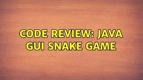 Code Review: Java GUI Snake game (3 Solutions!!)
