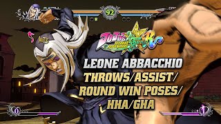 Abbacchio's Throws/Assist/HHA/GHA/Alt Colors/Round Win | JoJo's Bizarre Adventure: All-Star Battle R