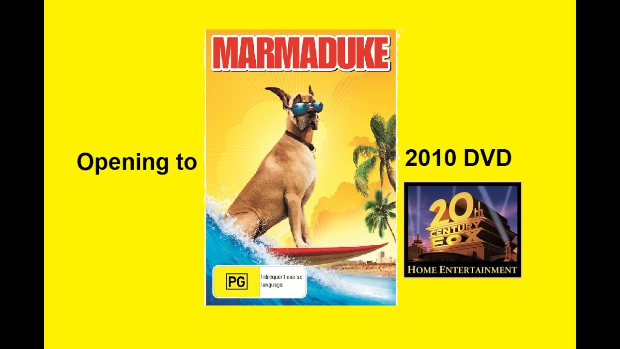 Opening to Marmaduke 2010 DVD YouTube