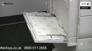 How to Load Paper in the Bypass Tray - Xerox 5300 Series