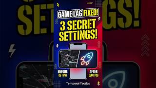 Phone Lag? 🚀 3 Secret Gaming Settings! (100% Fix) #Shorts