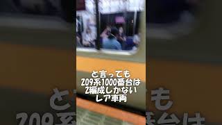 中央線快速電車 レア車両 209系1000番台