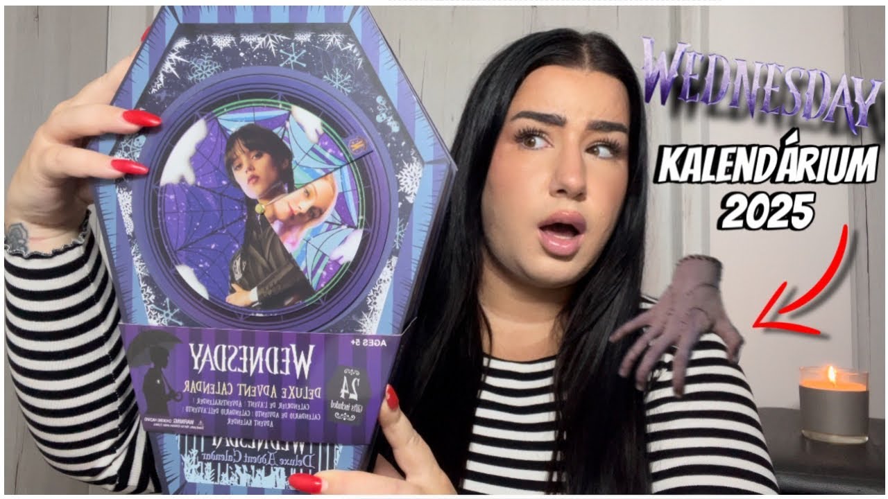 SOHA *ne* bonts ki egy WEDNESDAY 2025 adventi kalendáriumot még *HALLOWEEN* előtt hajnali 3-kor!😨👻