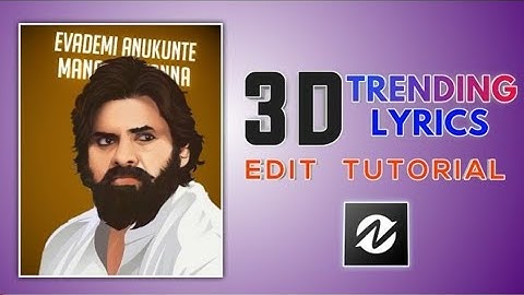 New Trending 3D Lyrics video editing __ Node video Tutorial