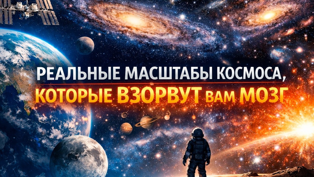 От Земли до края Вселенной: реальные масштабы космоса, которые взорвут вам мозг