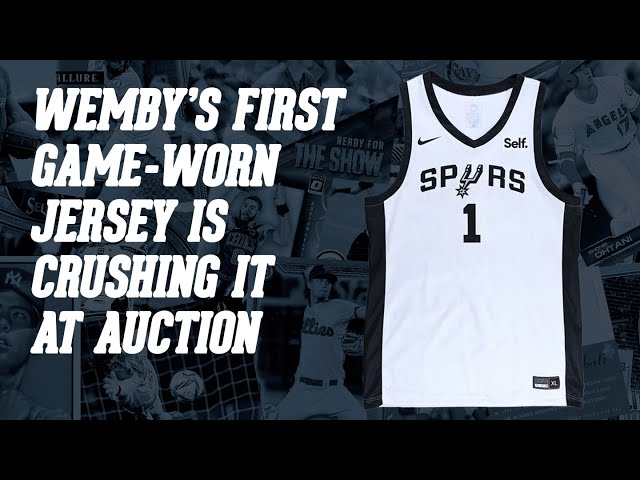 Wembanyama's First Game-Worn Jersey Crushing it at Auction