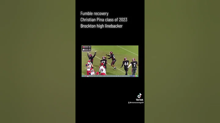 Christian Pina Brockton High linebacker Class of 2...
