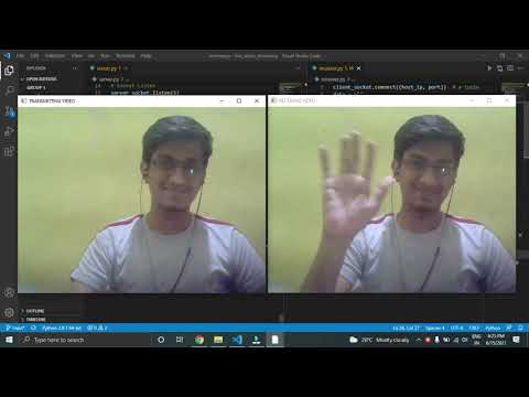 Live video stream using python socket programming