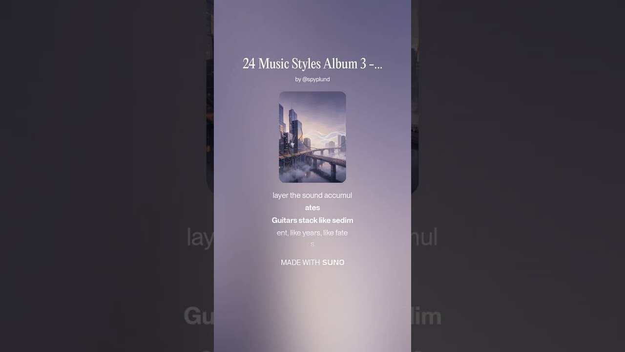 24 Music Styles Album 3 Track 06 Buildings Breathe Cities Sing