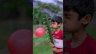 Bamboo & balloon pops big toy #diy #art