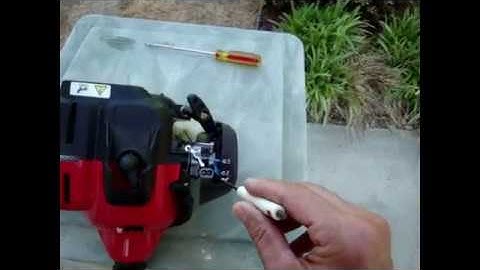 Easy Weed Eater Carburetor Adjustment To FIX -  BOGGING DOWN - STARTING PROBLEMS - ROUGH IDLE