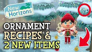 Animal Crossing New Horizons 14 ORNAMENT ITEMS REVEALED & FESTIVE TREE LIGHTS (Winter Update Items)