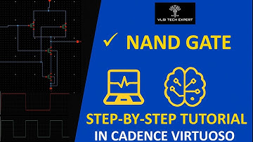 Design of NAND Gate Schematic in Cadence Virtuoso #cadence #virtuoso #vlsi  #vlsidesign