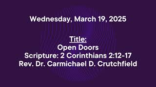 Wednesday, March 19/ 2025 Lenten Devotional: A Guide For Meditation And Action