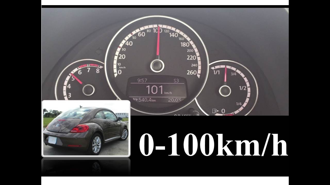 0 100km H 加速 The Beetle 1 2tsi Volkswagen ビートル Dsg Youtube