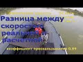 Коэффициент проскальзывания гребного винта, установленный опытным путем на множестве лодок НДНД.
