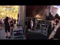 Backstage with Buckcherry and walk to stage