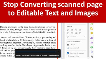 Stop Automatic Text Recognition in Adobe Acrobat Reader