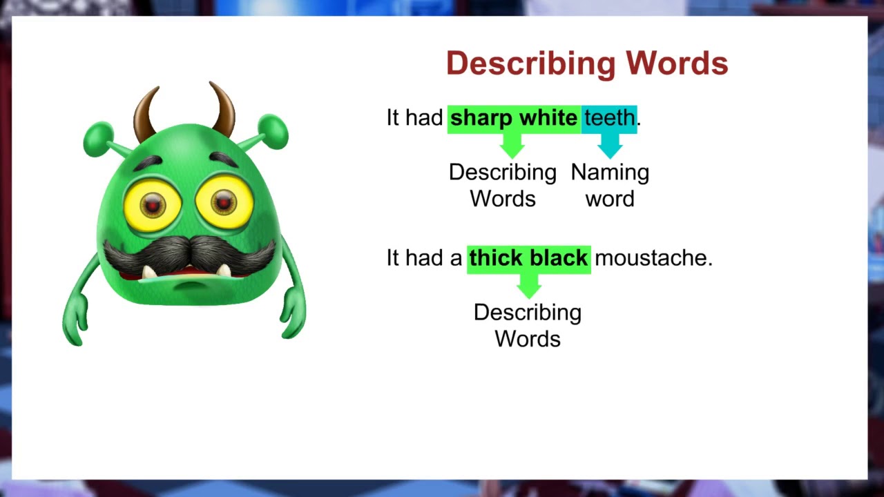 Describing Words For Class 1
