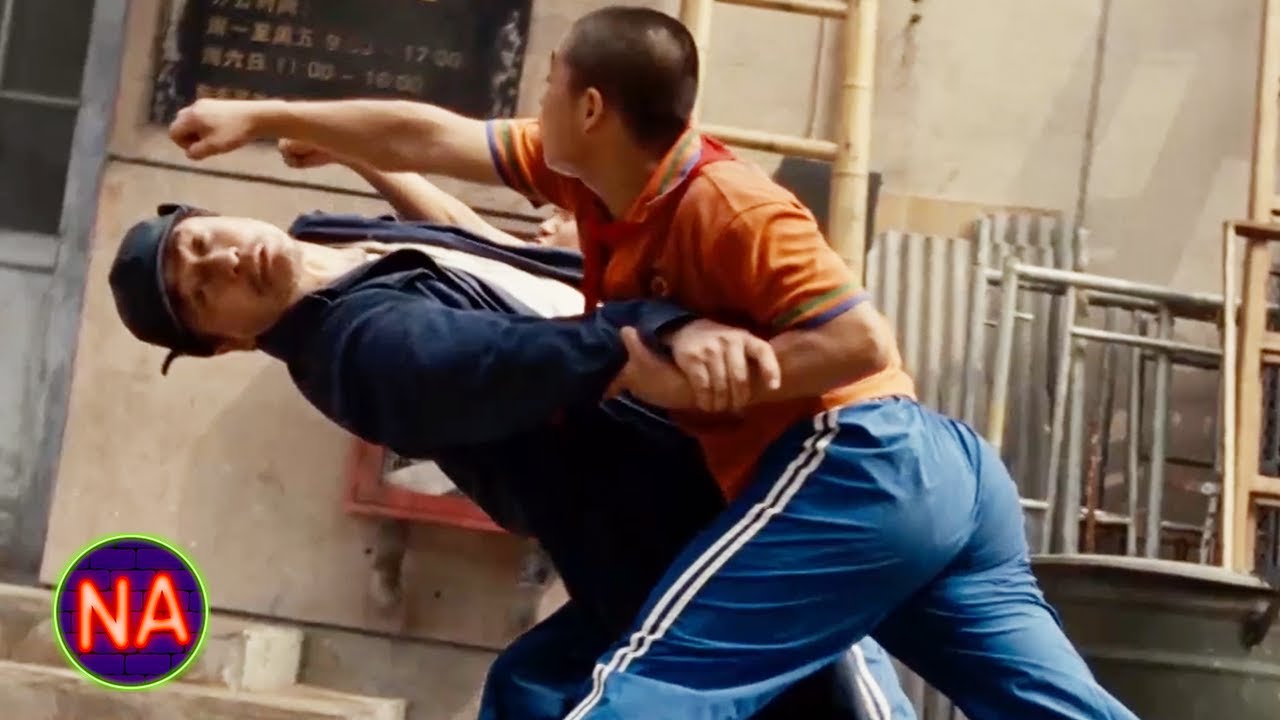 ⁣Jackie Chan Takes on a Gang of Teens to Defend Jaden Smith | The Karate Kid (2010) | Now Action