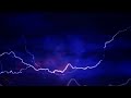 Thunderstorm and lightning strikes intense fast moving background