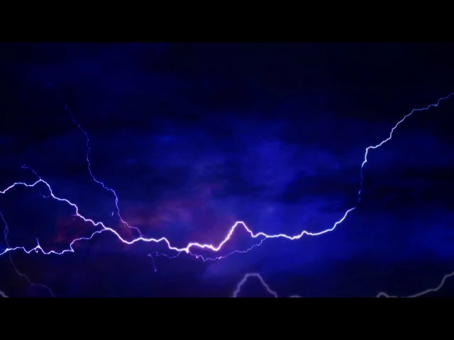 Thunderstorm And Lightning Strikes Intense Fast Moving Background Video class=