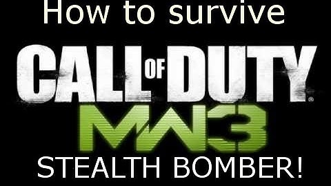 MW3 Gameplay - How To Survive a STEALTH BOMBER + IMS  (MW3 Gameplay / Tutorial)