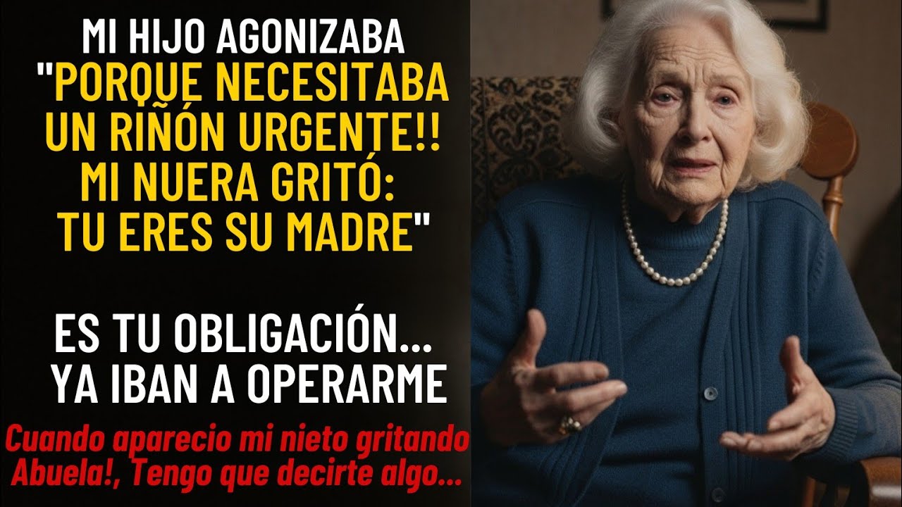 A minutos de donar mi riñón a mi hijo, mi nieto irrumpió con la verdad que lo cambió todo...