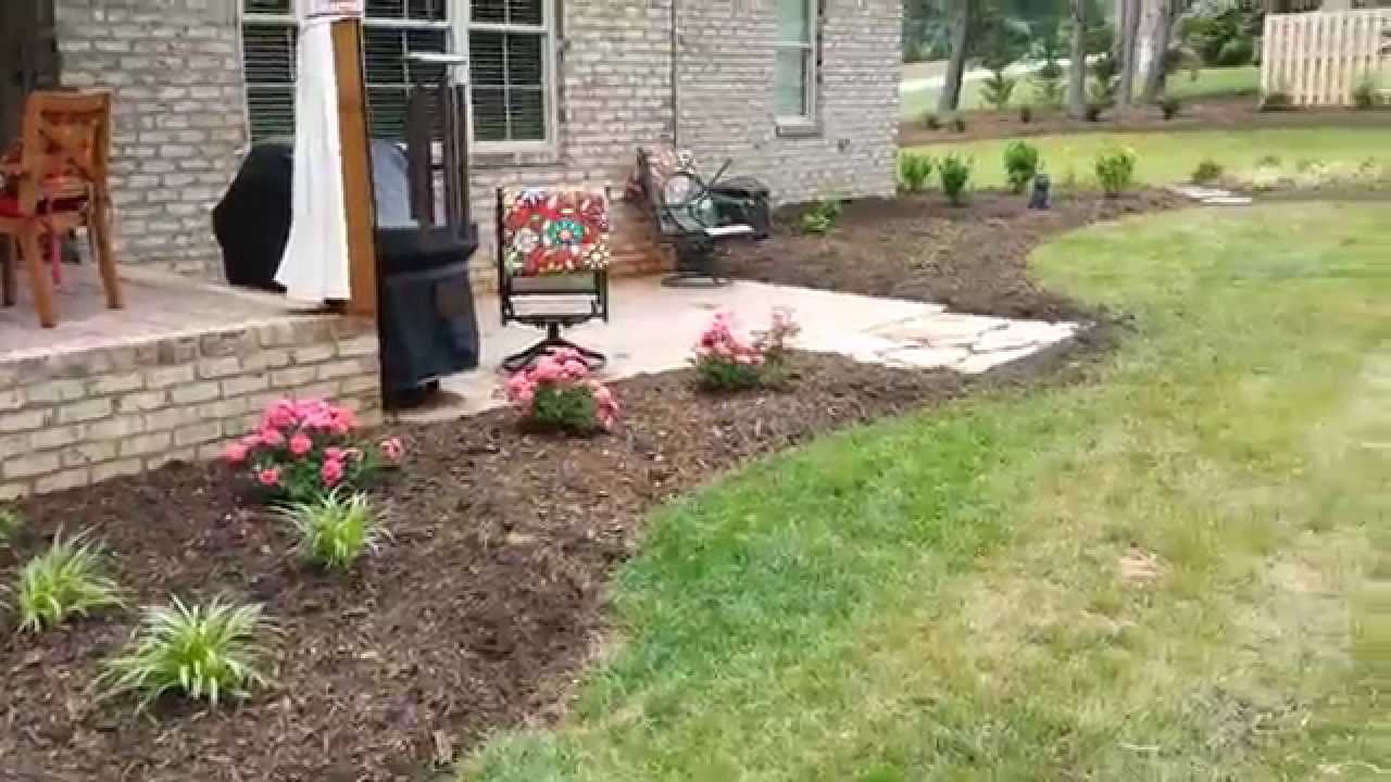 Summerfield NC Landscaping Job Part 2 (After) YouTube