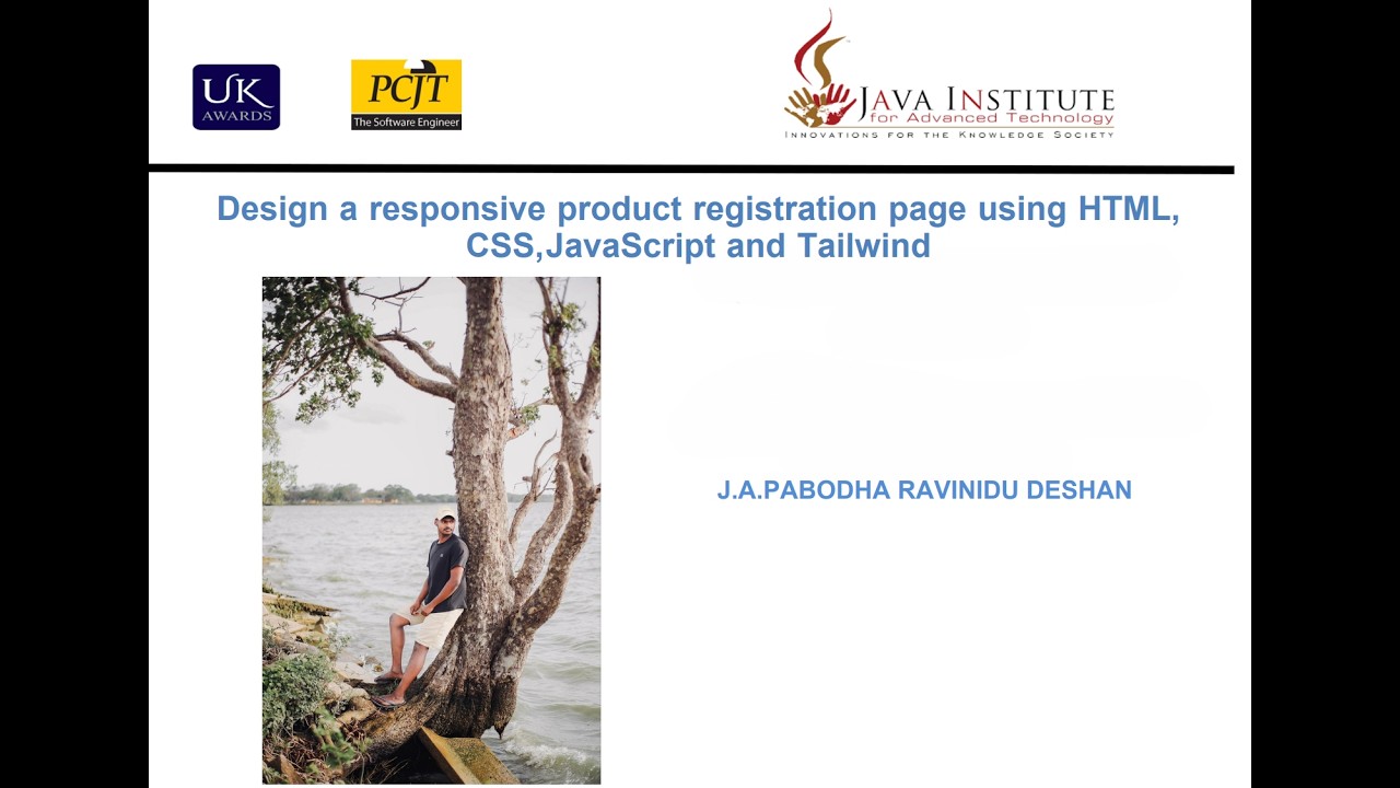 Design a responsive product registration page using HTML, CSS ...