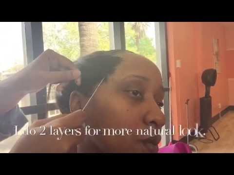 FAKE EDGES Quick weave with a bun YouTube