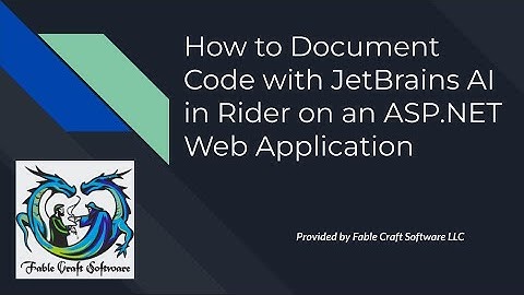 AI Code Documentation | JetBrains AI Documents Code For You?