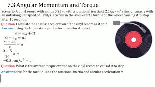 5M2A5 Net Torque required to stop a rotating object