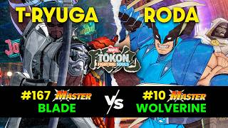 MARVEL TOKON - Top #10 RODA (Wolverine) VS Top #167 T-RYUGA (Blade) - High Level Gameplay