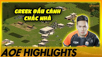 Chim Sẻ cầm Greek nằm đầu cánh…không ai qua nổi! | AoE Highlights