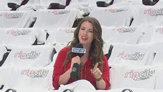 It's a White Out at Moda Center for Game 5