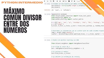 Ejercicios intermedios de Python: máximo común divisor entre dos números