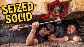 How to Remove a Seized Excavator Counterweight Bolt