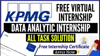 KPMG Free Virtual Internship with All Task Solution | KPMG Data Analytics Internship for Students